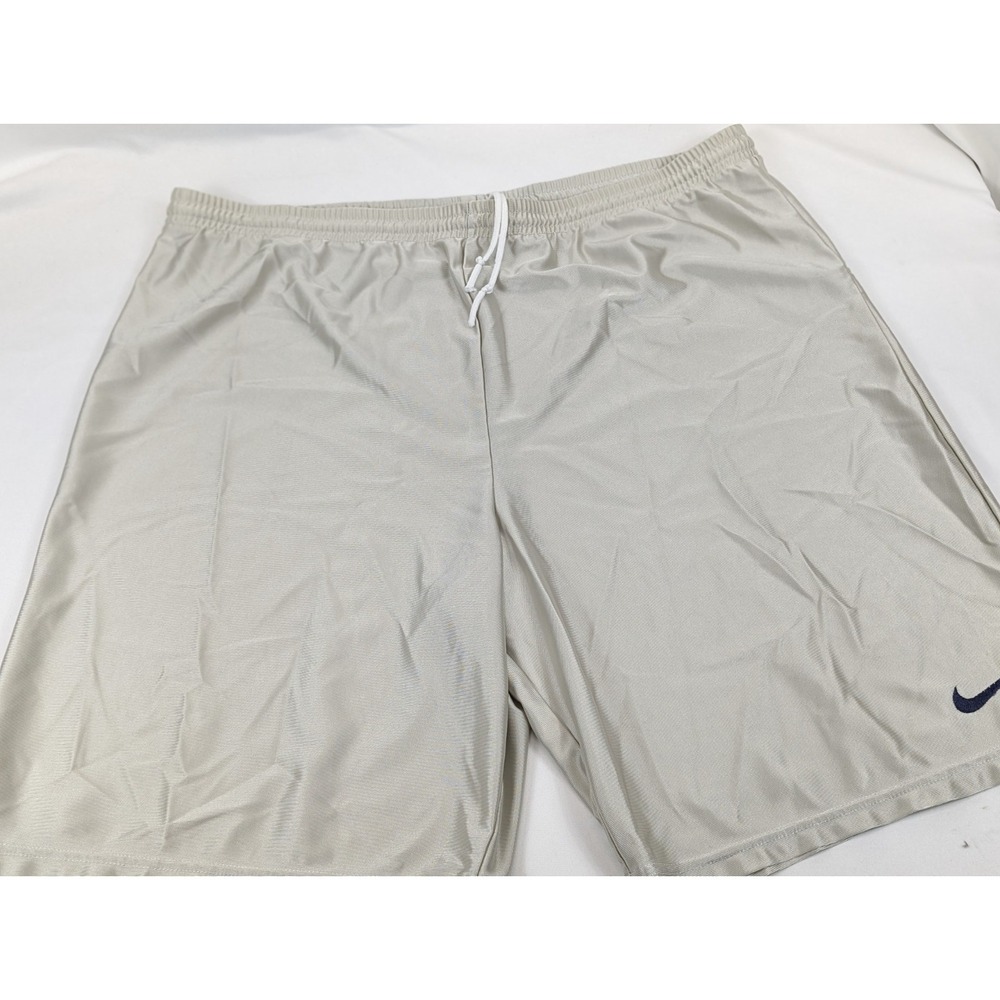 Vintage Nike Jersey Basketball Shorts White Drawstring Check Workout Gym Running - Picture 3 of 6